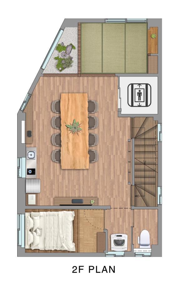古今 天下茶屋 With A Private Parking Lot And A Half Open-Air Bath And Direct To Kix Villa Osaka Exterior photo
